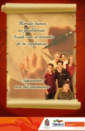 Poster Septiembre Mes del Testamento